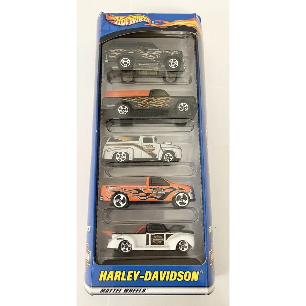 NEW HARLEY DAVIDSON 5 Pack Gift Set Die Cast Car 1:64 Hot Wheels #50030